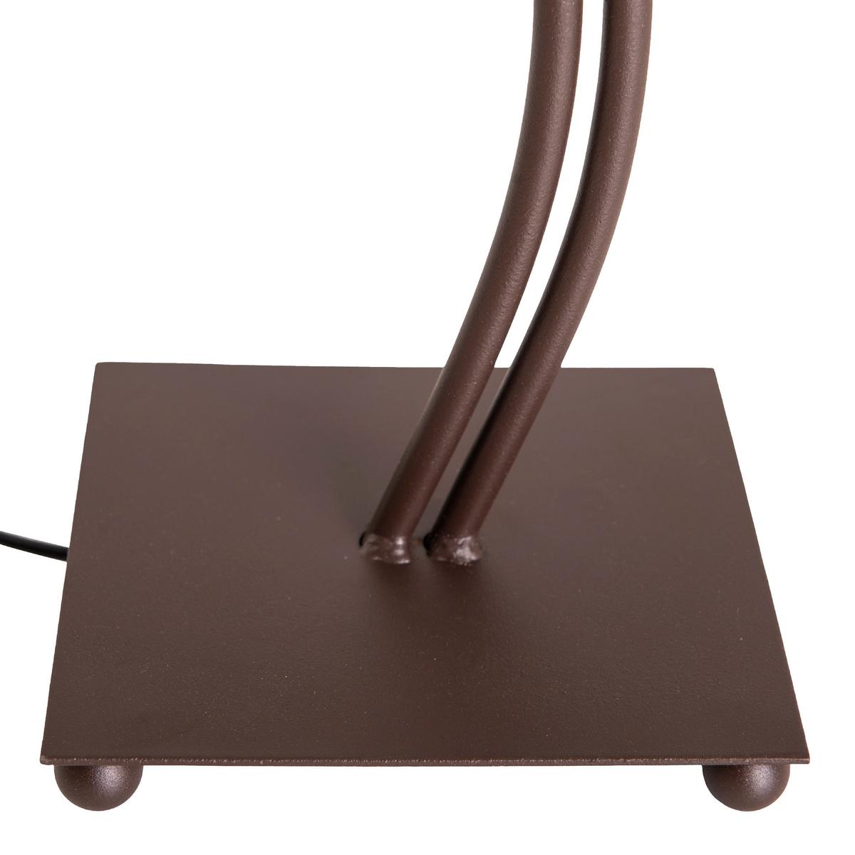 Tischlampe Boho Beige/Braun mit Kippschalter - Braun, LIFESTYLE, Textil/Metall (38/65cm) - Näve