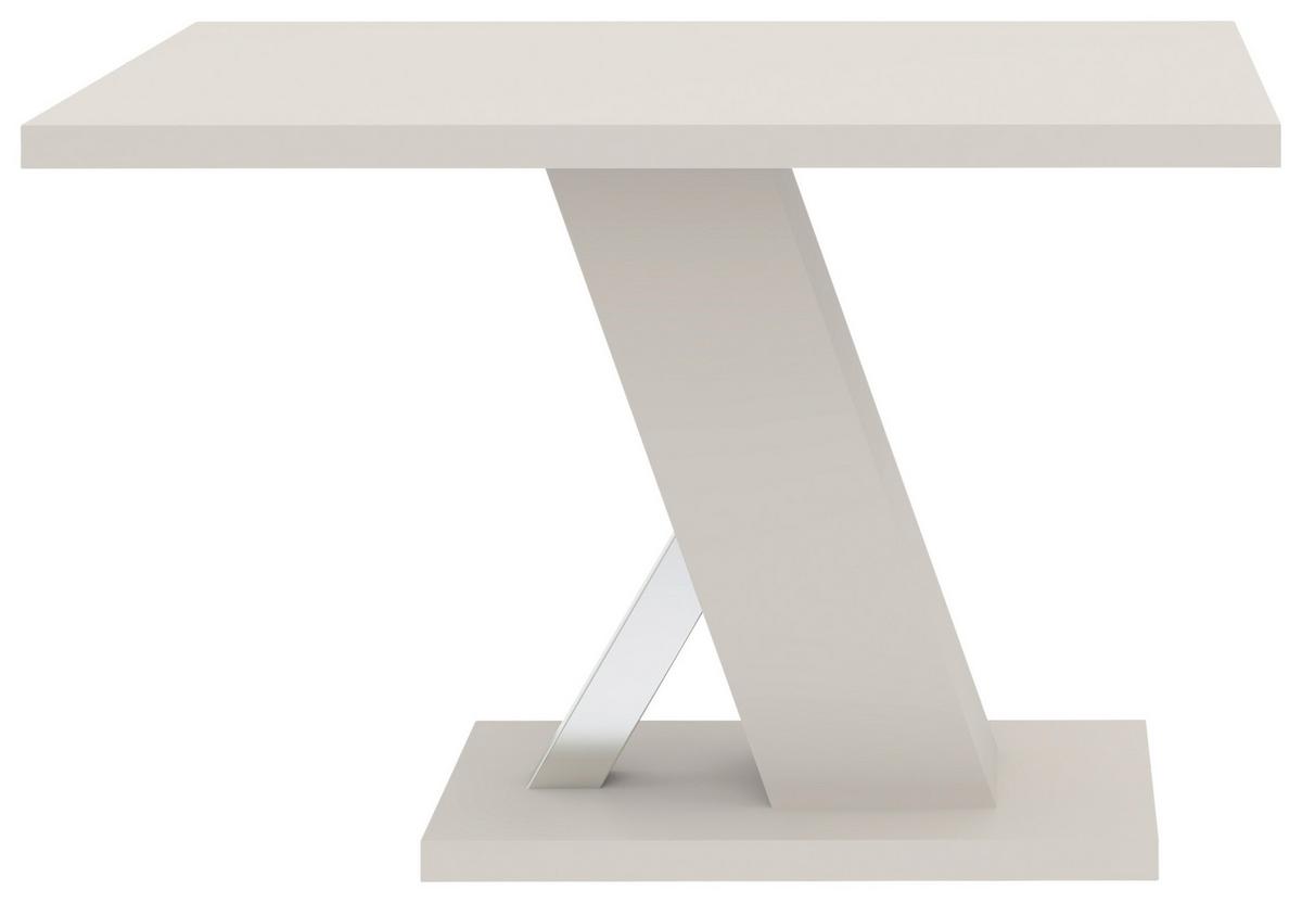 Esstisch Severin Kaschmir, B: 110cm - Kaschmir/Alufarben, Trend, Holzwerkstoff (110/76/80cm)