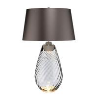 Asztali Lámpa Lena-Tl-L-Smoke - barna/átlátszó, Konventionell (46/74cm) - Elstead Lighting