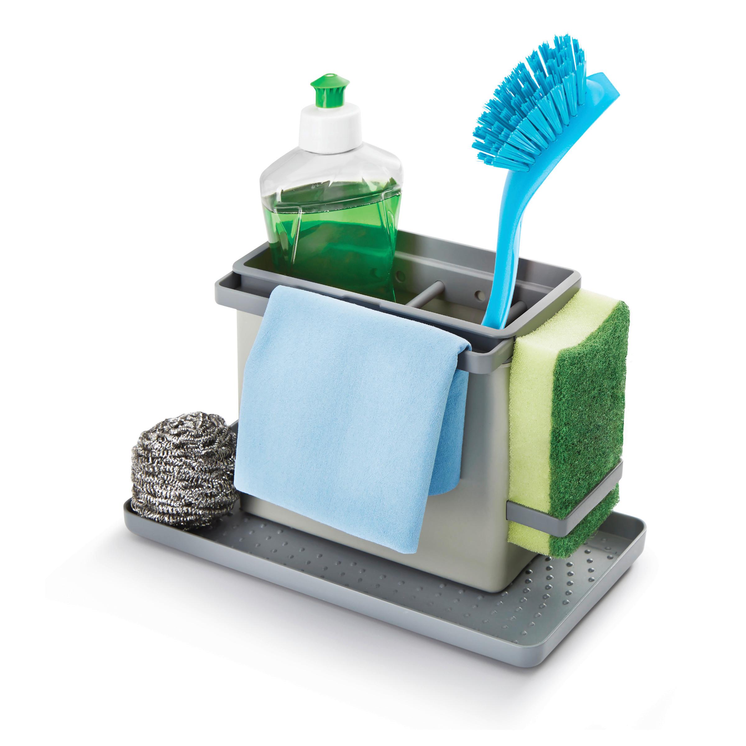 Spülorganizer Tidytex Bxhxt: 24x14x13 Cm Kunststoff - Anthrazit/Grau, Basics, Kunststoff (24/14/13cm) - Metaltex