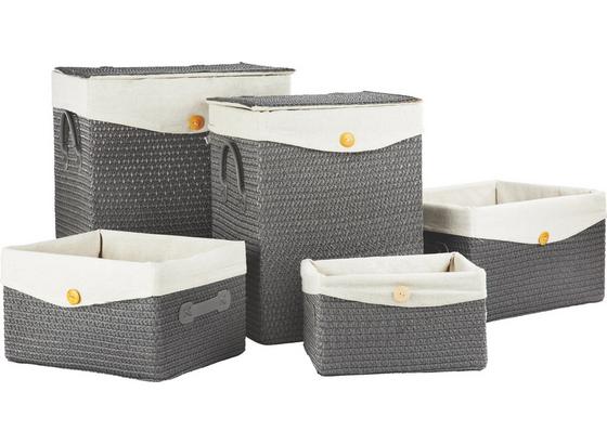 Kôš Na Prádlo 'denise' -top - sivá, Romantický / Vidiecky, textil/plast - Mömax modern living Kôš Na Prádlo 'denise' -top - sivá, Romantický / Vidiecky, textil/plast - Mömax modern living