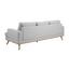 Dreisitzer-Sofa Norwich Jersey - Eichefarben/Hellgrau, Design, Holz/Textil (231,0/81,0/92,0cm) - Carryhome Dreisitzer-Sofa Norwich Jersey - Eichefarben/Hellgrau, Design, Holz/Textil (231,0/81,0/92,0cm) - Carryhome