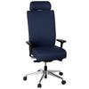 Drehstuhl Pro-Tec Xxl Dunkelblau - Alufarben/Schwarz, MODERN, Kunststoff/Textil (59/138/49cm) - MID.YOU