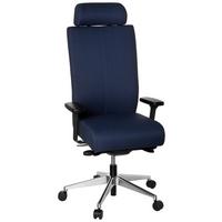 Drehstuhl Pro-Tec Xxl Dunkelblau - Alufarben/Schwarz, MODERN, Kunststoff/Textil (59/138/49cm) - MID.YOU