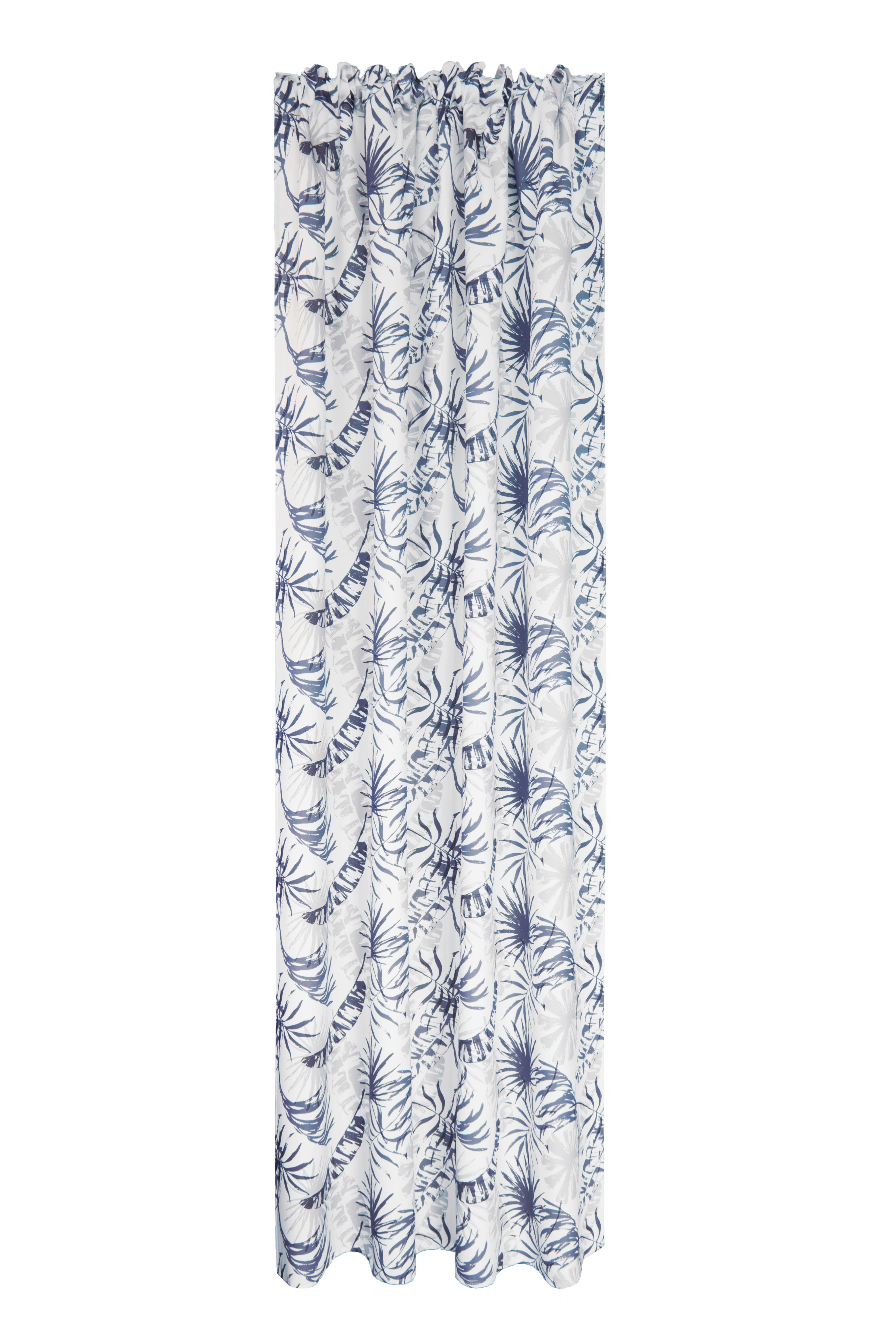 Fertigvorhang Nele - Blau, ROMANTIK / LANDHAUS, Textil (140/245cm) - James Wood