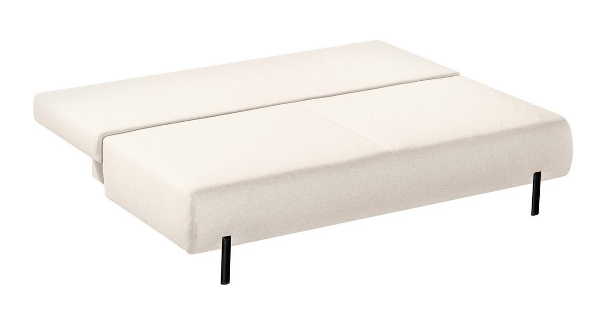 Schlafsofa Flash, Naturfarben B: 197 Cm - Schwarz/Naturfarben, KONVENTIONELL, Textil (197/88/89cm) - Livetastic