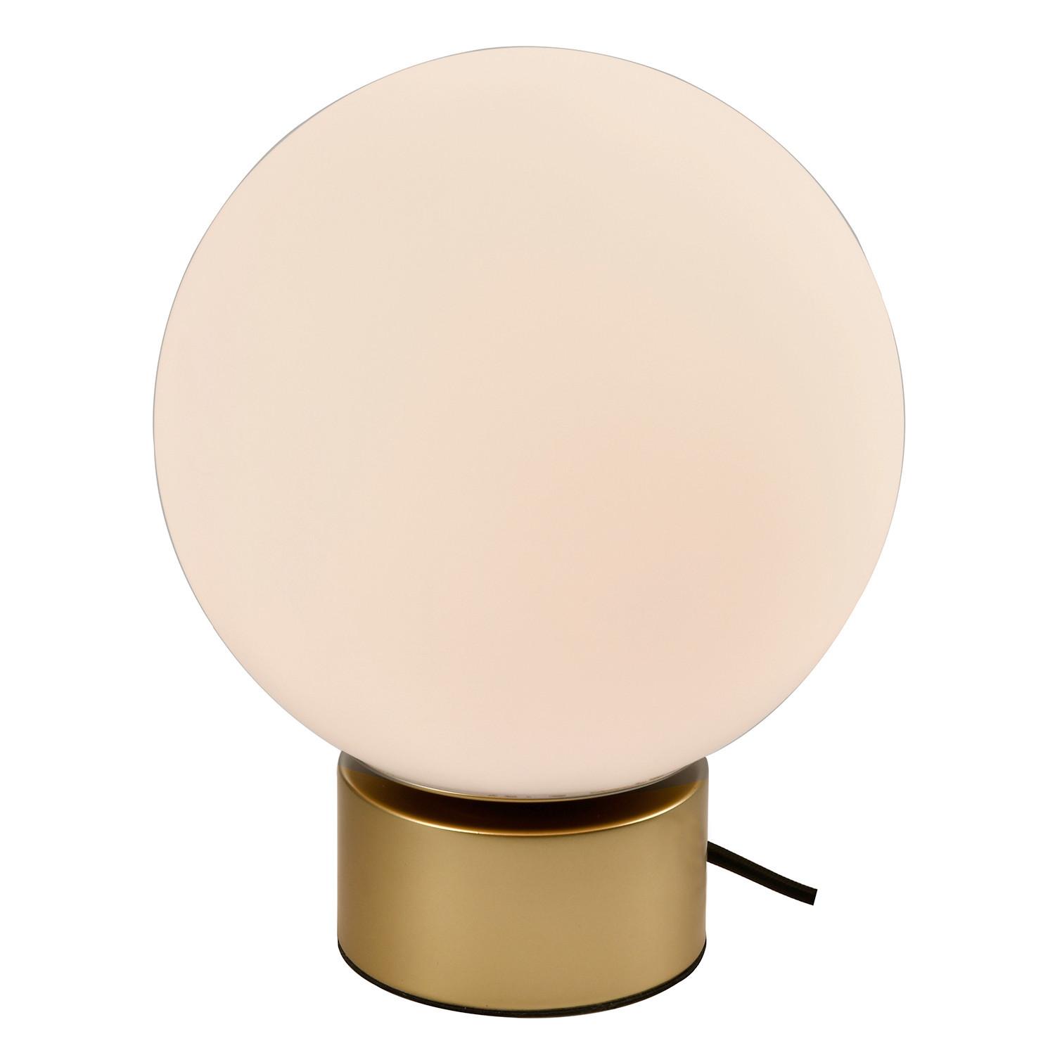 Tischleuchte Goldfarben D: 20 cm 6w - Goldfarben, KONVENTIONELL, Glas/Metall (20/22,5cm)