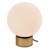 TISCHLEUCHTE Goldfarben D: 20 cm 6W - Goldfarben, KONVENTIONELL, Glas/Metall (20/22,5cm)
