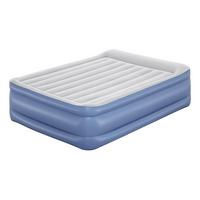 Luftbett Gerlinde 203x152x56 cm bis 300kg, inkl. Pumpe - Dunkelblau/Grau, KONVENTIONELL, Kunststoff/Metall (203/152/56cm) - Bestway