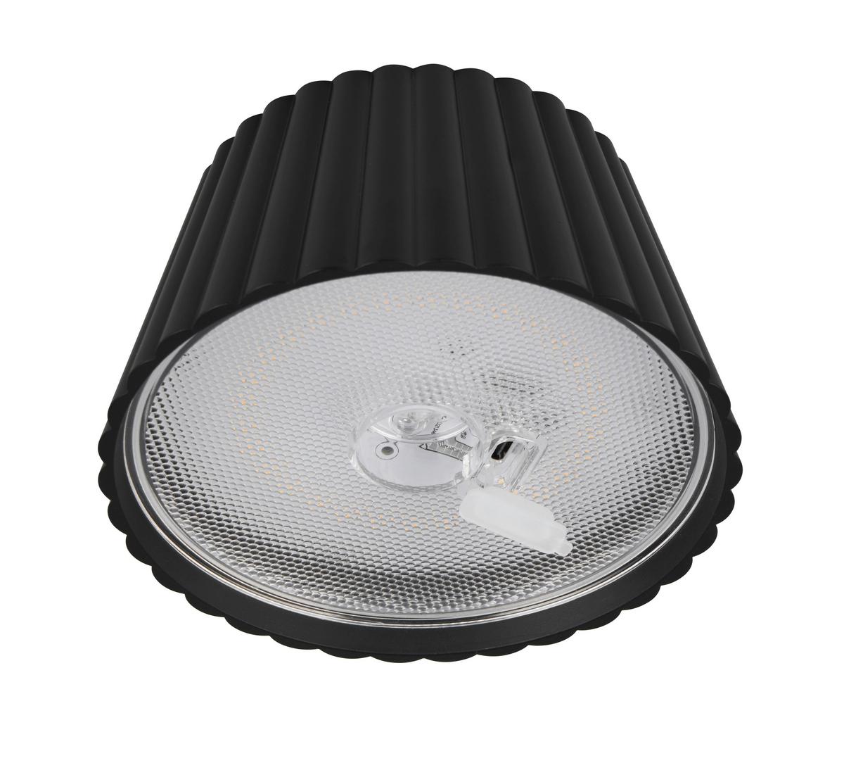 Akku-Stehleuchte R47706132 Suarez - Schwarz, Design, Metall (13,5/123cm)