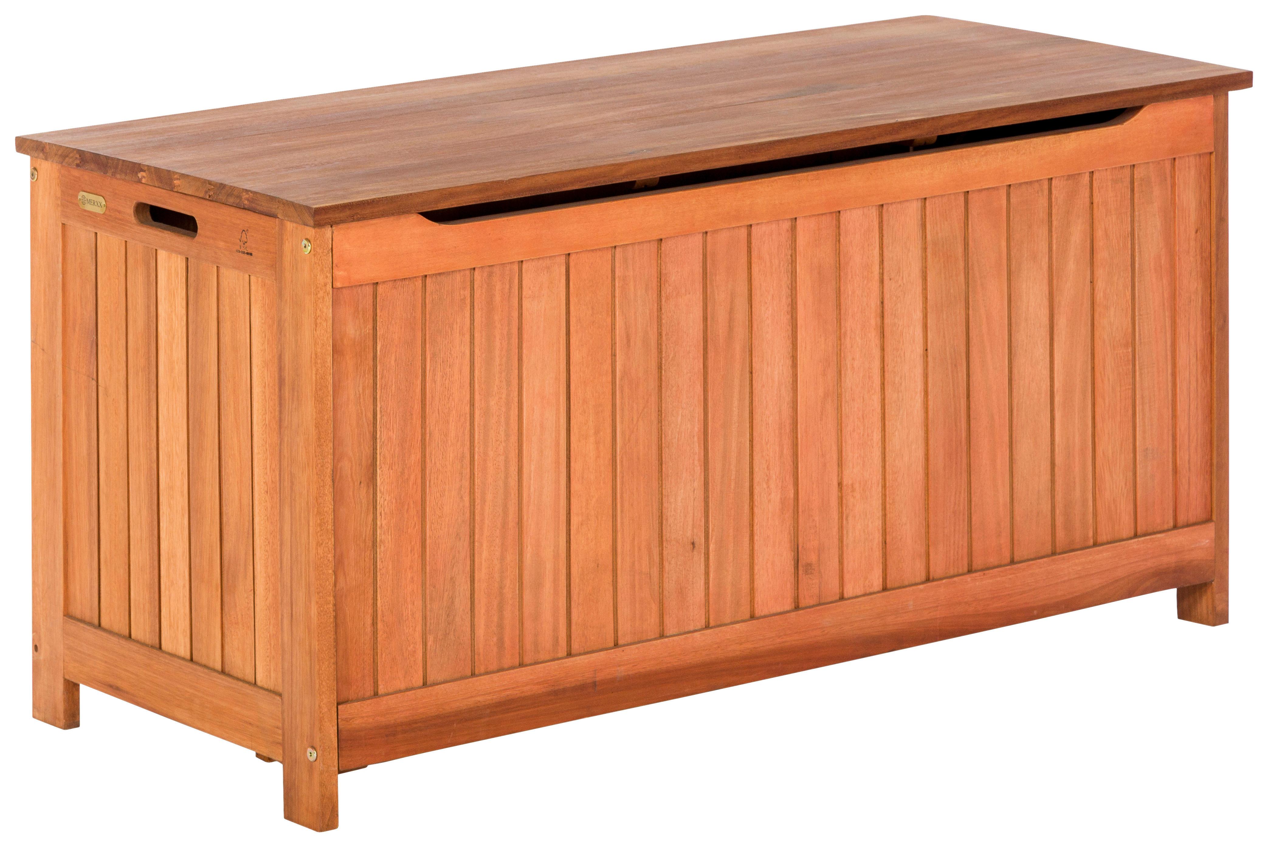 Ambia Garden Kissenbox 125x62x56 cm Echtholz - Naturfarben, KONVENTIONELL, Holz (125/62/56cm) - Gardenson