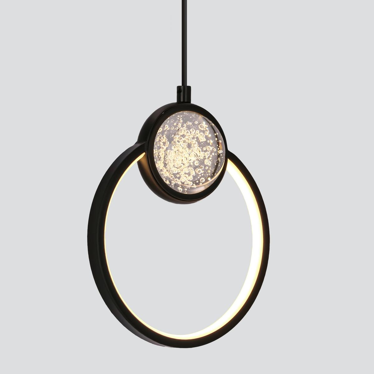LED-Pendelleuchte 31-35592 Lacrima - Schwarz/Weiß, KONVENTIONELL, Kunststoff/Metall (20/7,8/120cm)