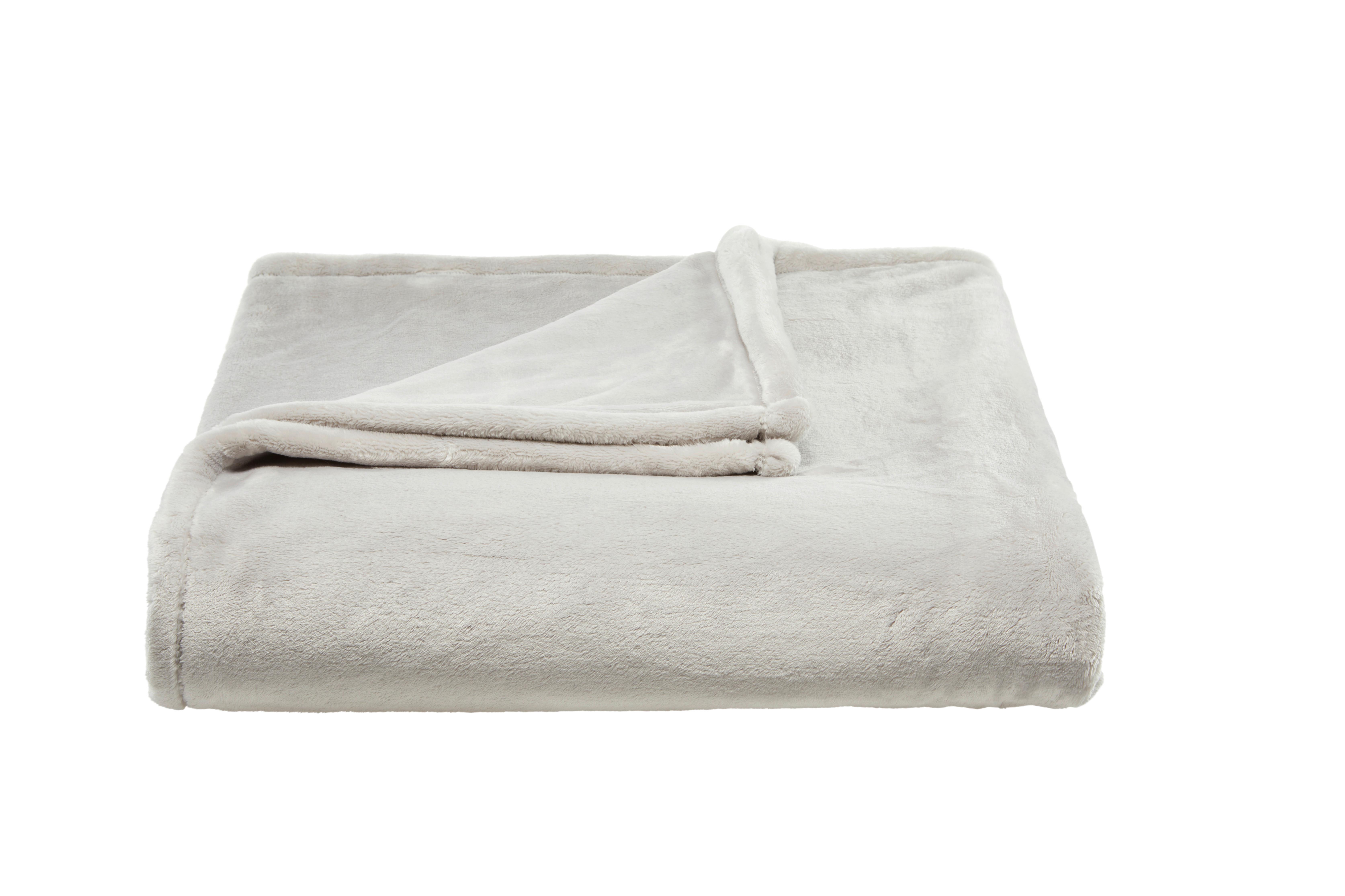Kuscheldecke Oslo - Silberfarben, MODERN, Textil (150/200cm) - Luca Bessoni