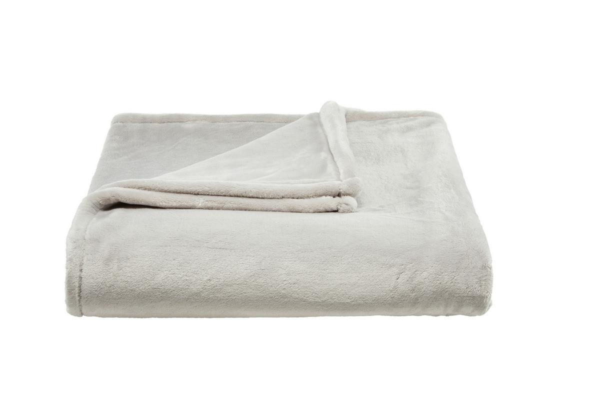 Kuscheldecke Oslo - Silberfarben, MODERN, Textil (150/200cm) - Luca Bessoni