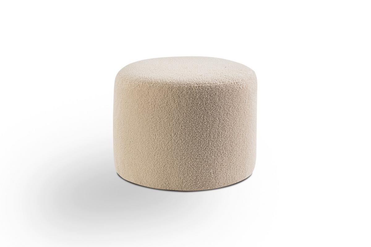 Hocker Kolo Beige B: 51cm - Beige/Schwarz, Basics, Textil (51/41/51cm) - MID.YOU