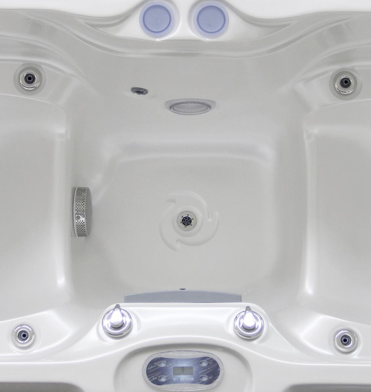 Whirlpool Acryl Como Ec2000 225x78x100 cm - Braun/Weiß, Design, Kunststoff (225/100/78cm)