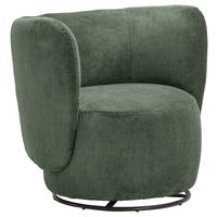 Sessel Boli Dunkelgrün B: 92 Cm - Dunkelgrün/Schwarz, Design, Textil (92/80/84cm) - Livetastic