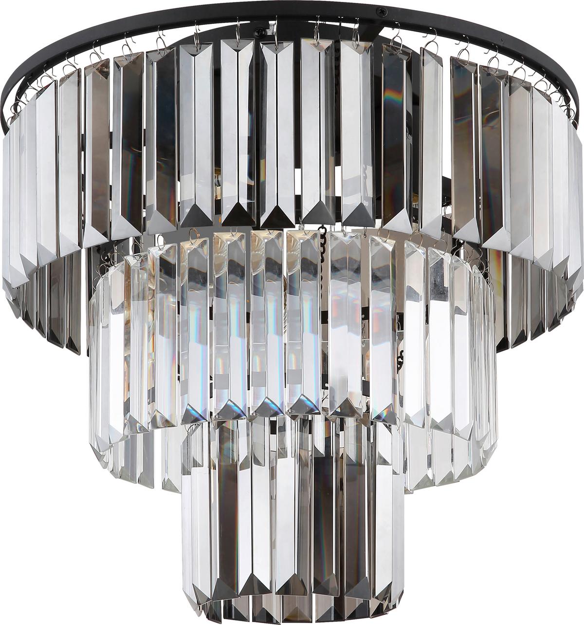Deckenleuchte Asmir - Chromfarben/Schwarz, MODERN, Kunststoff/Metall (40/33cm)