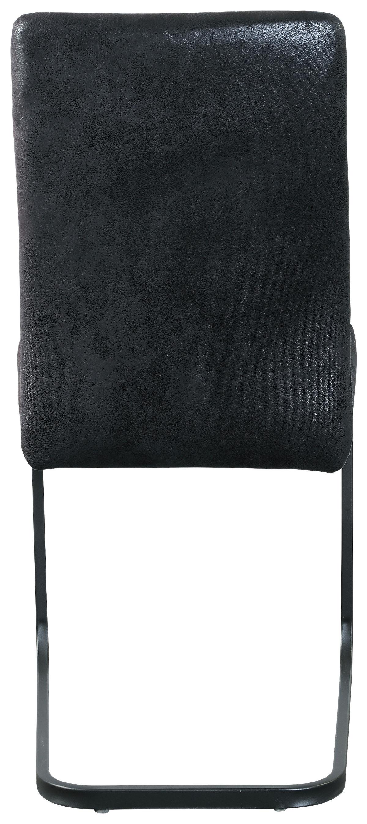 Esszimmerstuhl Radal Textil Schwarz - Schwarz, MODERN, Textil/Metall (43/92/56cm) - MID.YOU
