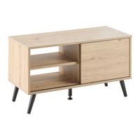 TV STOLÍK MOVE - čierna/dub artisan, Modern, kov/kompozitné drevo (80/46/35cm) - Based