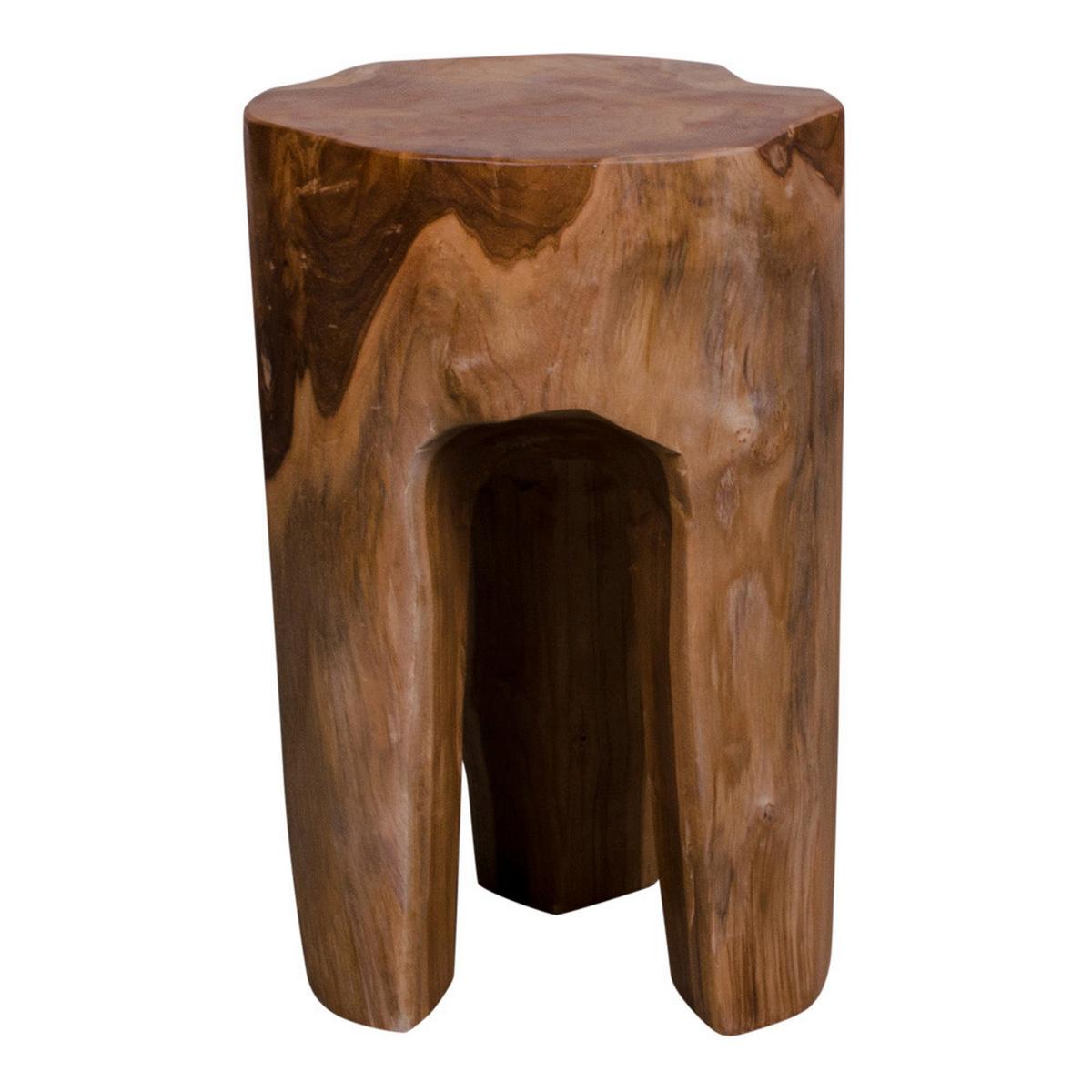 Beistelltisch Rose Teakfarben B: 26cm - Teakfarben, Design, Holz (26/26/40cm) - MID.YOU