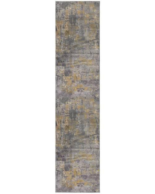 Teppich Gelb/Grau B: 300 cm - Gelb/Grau, Basics, Textil (300/80cm)