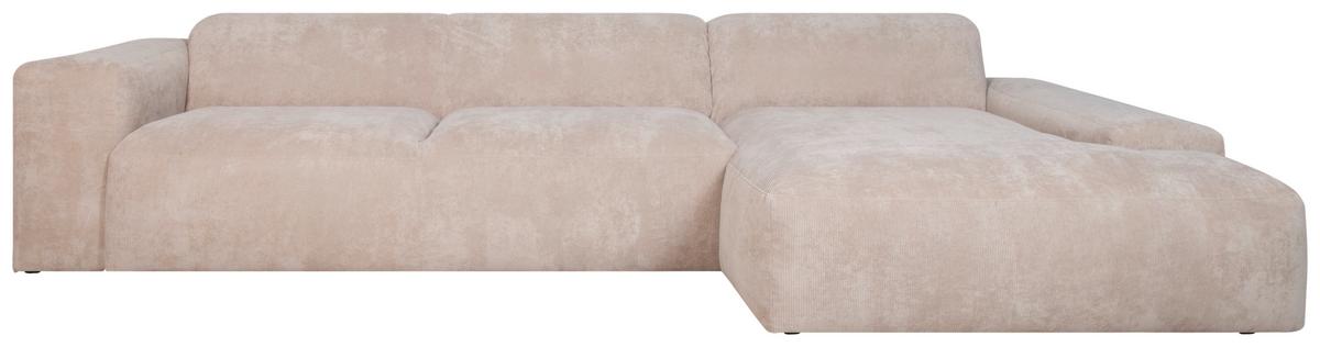 ECKSOFA Hannah Beige S: 343x170cm - Beige/Schwarz, Design, Textil (343/170cm) - MID.YOU
