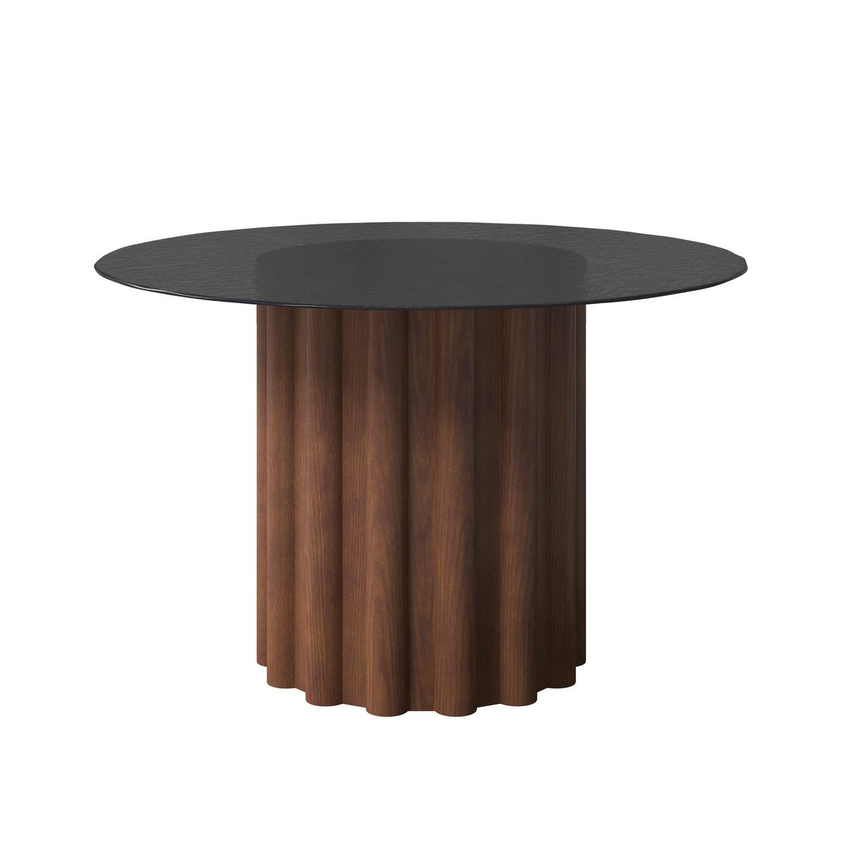 Jídelní stůl Zelia, P: 120cm - hnědá/barvy vlašských ořechů, Moderní, dřevo/kompozitní dřevo (120/75/120cm) - Bessagi Home