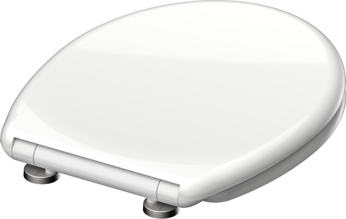 WC-SITZ DURO WEISS + SCHNELLVERSCHLUSS - Weiß, Basics, Kunststoff (37,4/2,83/43,5cm)