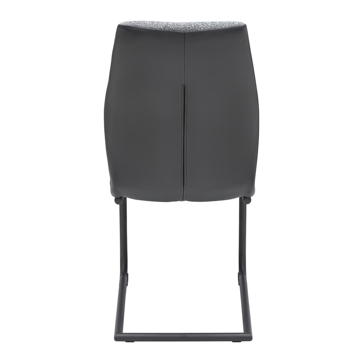 Židle Canio tmavěšedá - černá/tmavě šedá, Moderní, kov/dřevo (44/96/57cm) - Bessagi Home