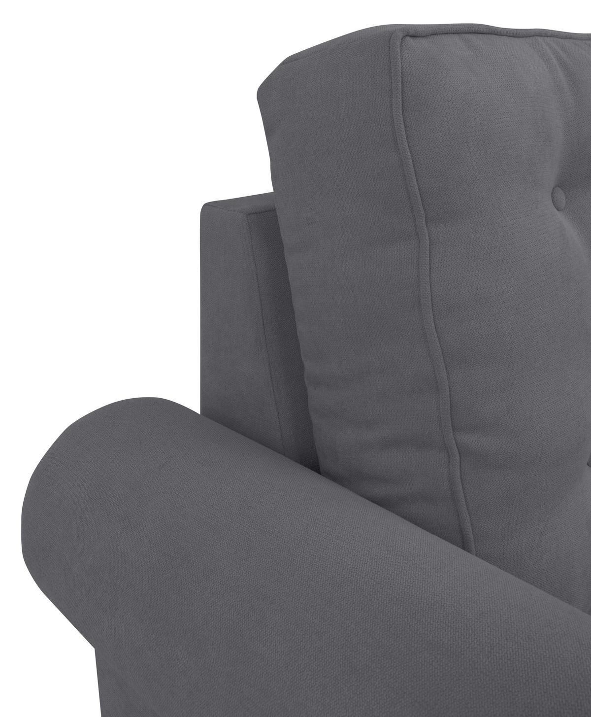 Sessel Arles, Dunkelgrau 23 B: 93 Cm - Dunkelgrau/Buchefarben, Design, Textil (93/89/82cm) - MID.YOU