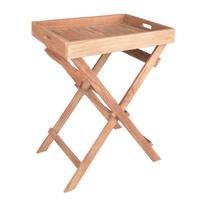 Gartenbeistelltisch Bacan - Braun, Basics, Holz (39/29/50cm) - Gardenson