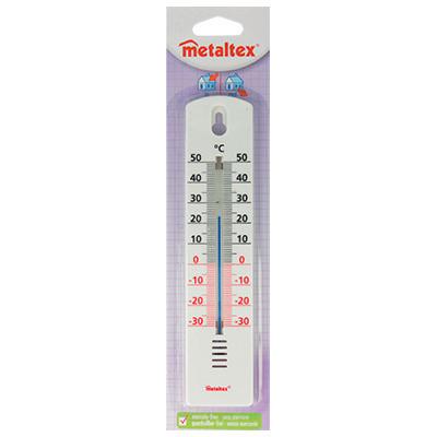 Hőmérő Metaltex - fehér, Basics, műanyag (4,3/20/0,9cm) - Metaltex