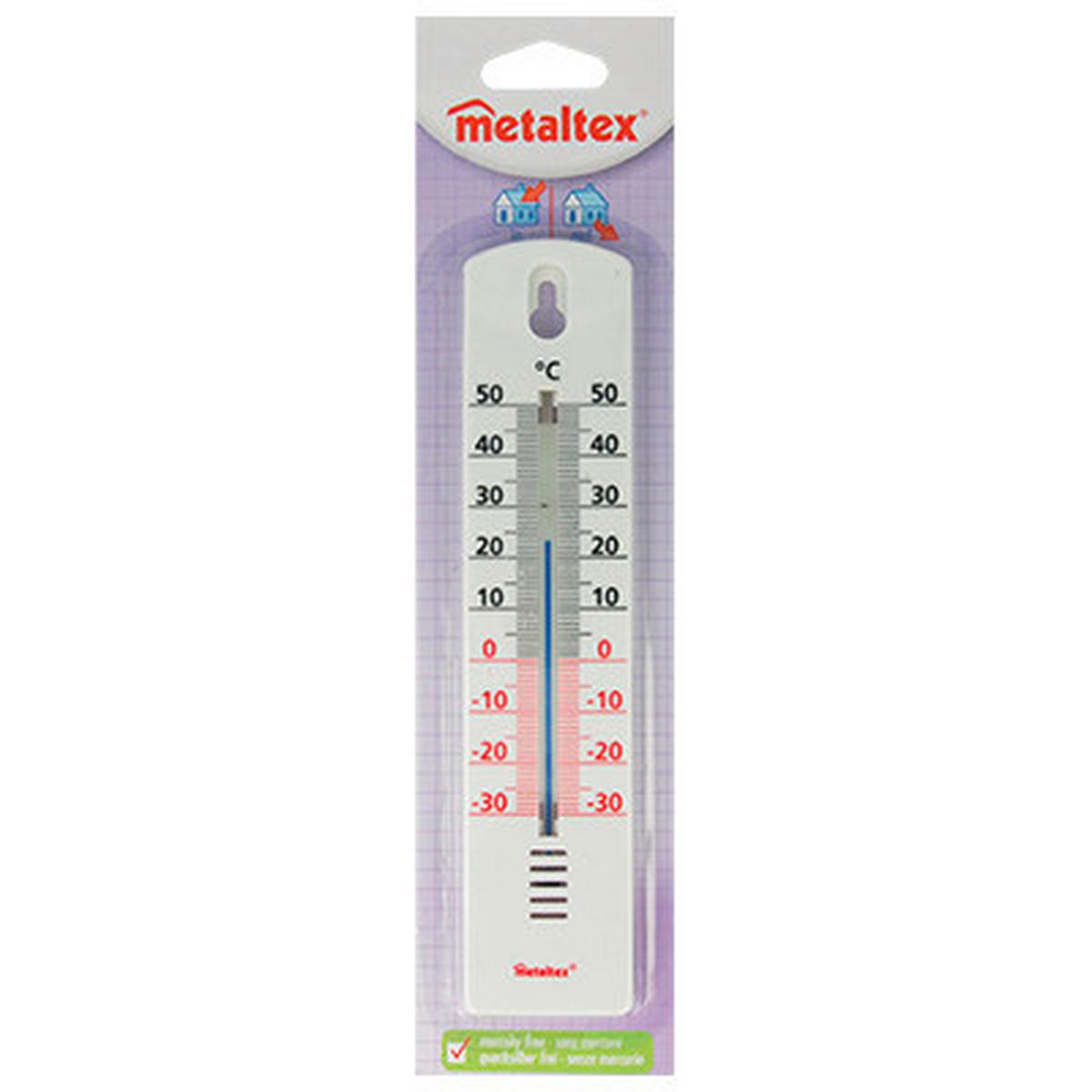 Thermometer 298000080 Petar - Weiß, Basics, Kunststoff (4,3/20/0,9cm) - Metaltex