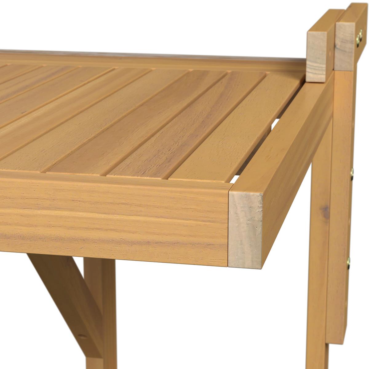 STÔL NA BALKÓN HELENO - farba akácie, Modern, drevo (50cm) - Bessagi Garden