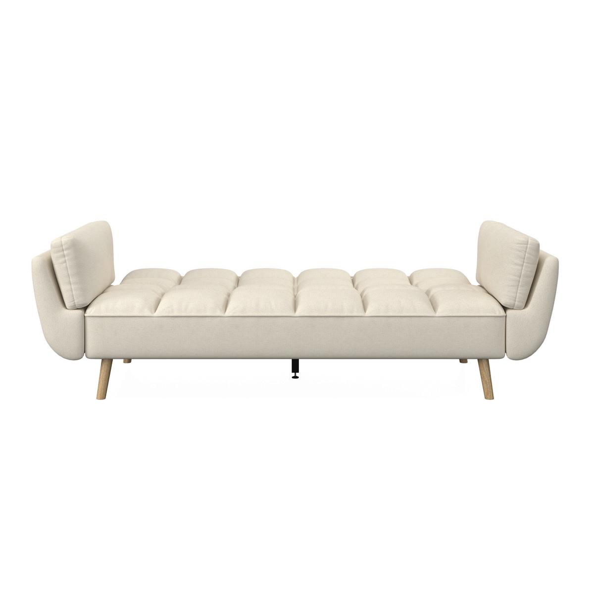 Rozkladacia pohovka CORA, krémová, max. 360 kg - krémová/prírodná farba, Modern, drevo/textil (214/92/81cm) - Bessagi Home