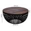 Couchtisch Nisha D: 70 cm Recyclingholz - Schwarz/Braun, Design, Holz/Metall (70/70/33cm) - Carryhome Couchtisch Nisha D: 70 cm Recyclingholz - Schwarz/Braun, Design, Holz/Metall (70/70/33cm) - Carryhome