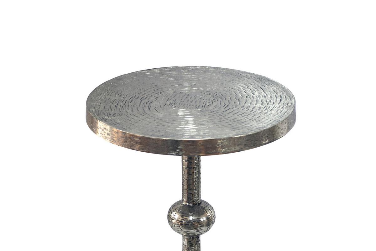 BEISTELLTISCH Silberfarben L: 30cm - Silberfarben, Design, Metall (30/30/56cm) - Livetastic