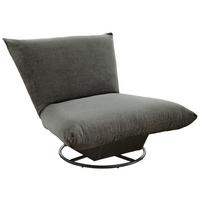 Relaxsessel Cremona Polyester Anthrazit - Anthrazit/Schwarz, Design, Textil (100/78/96cm) - Livetastic
