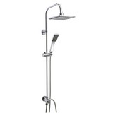 Überkopfbrauseset As044 - Chromfarben, KONVENTIONELL, Kunststoff/Metall (17,5/105/40cm)