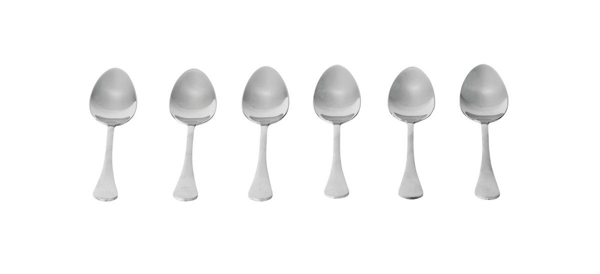 Kávéskanál 6db-os Angela - nemesacél, Konventionell, fém (14cm) - Luca Bessoni