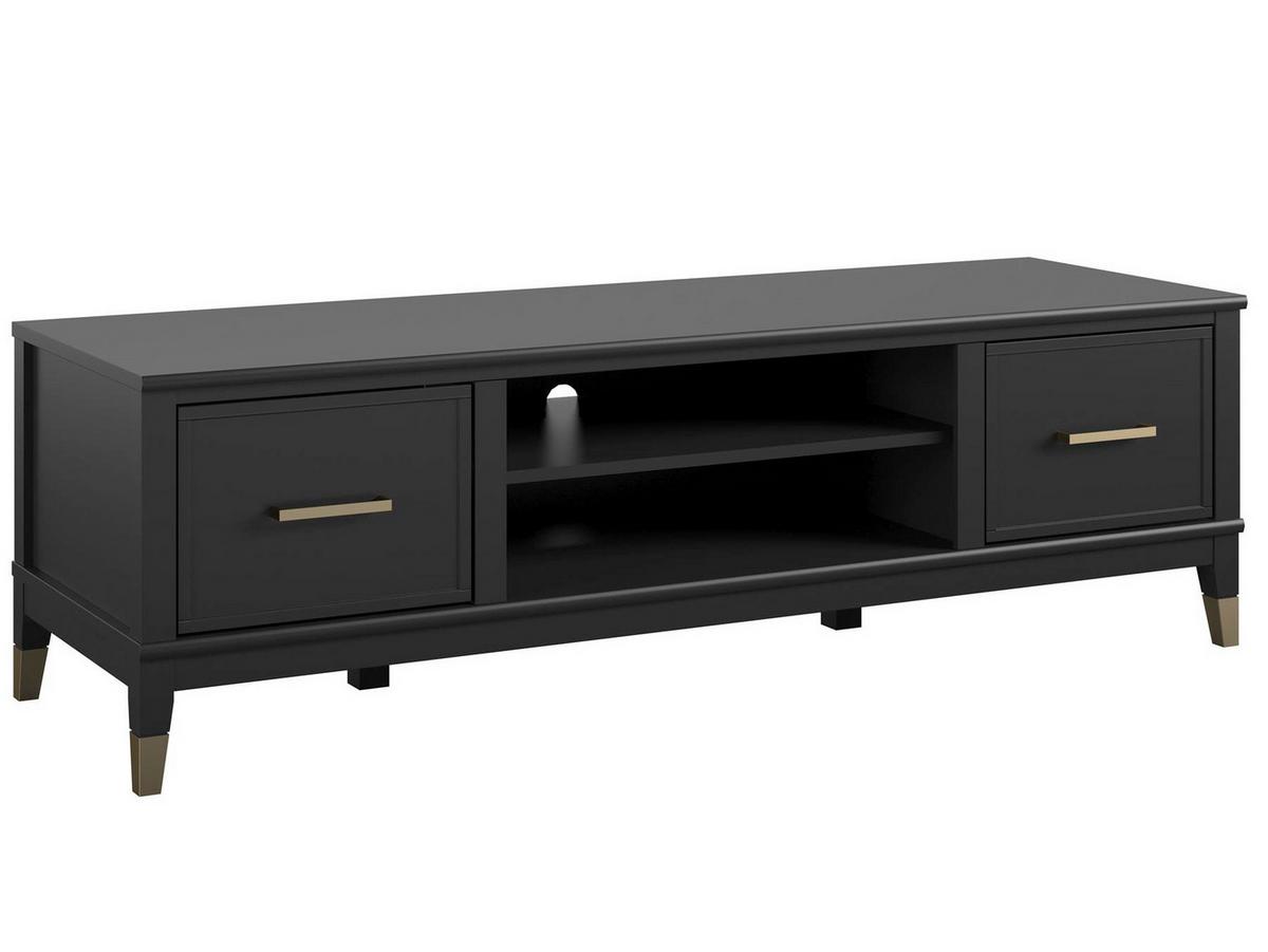 Lowboard Westerleigh Schwarz B: 152cm - Schwarz, Design, Holzwerkstoff/Metall (152/47/50cm) - MID.YOU