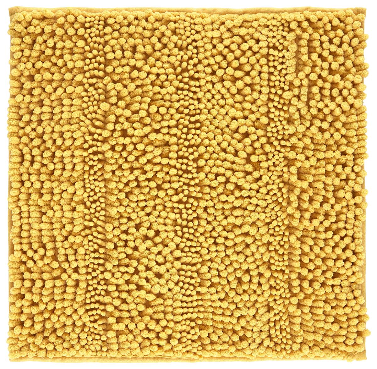 Předložka koupelnová Uwe, 50/50cm, žlutá - žlutá, Basics, textil (50/50cm) - Modern Living