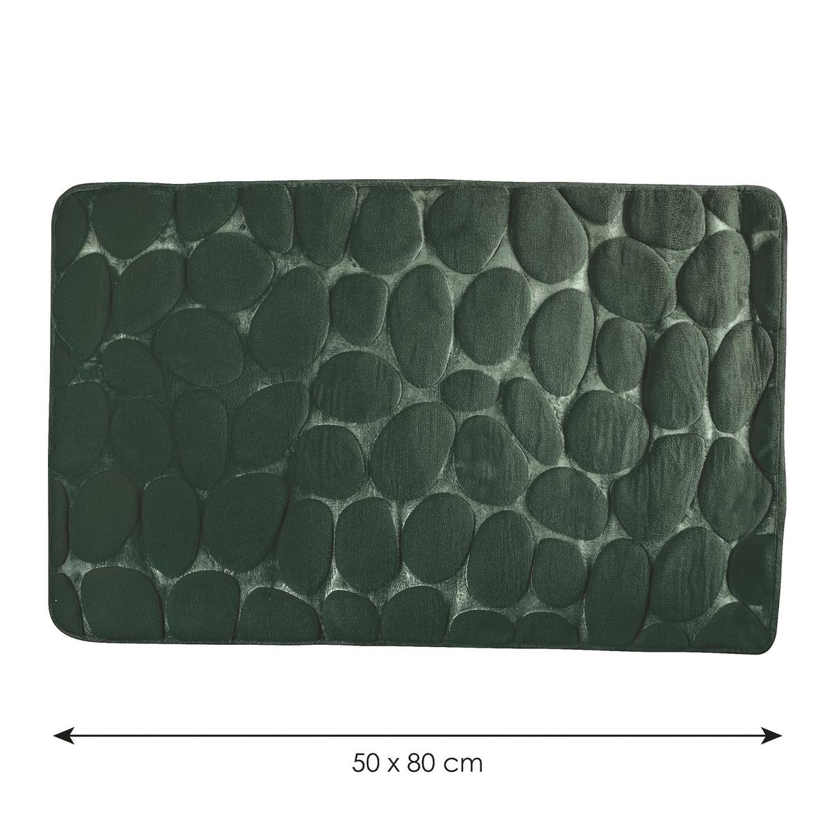 Badteppich Grün 50/80 cm - Grün, KONVENTIONELL, Textil (50/80cm) - Spirella