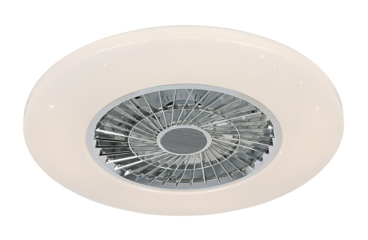 STROPNÉ LED SVIETIDLO LUFTIKU - biela/chrómová, Konventionell, kov/plast (58/14,5cm) - Premium Living