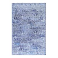 Webteppich Grace Blau/silberfarben 130x190 Cm - Blau/Silberfarben, Design, Textil (130/190cm) - WECON HOME