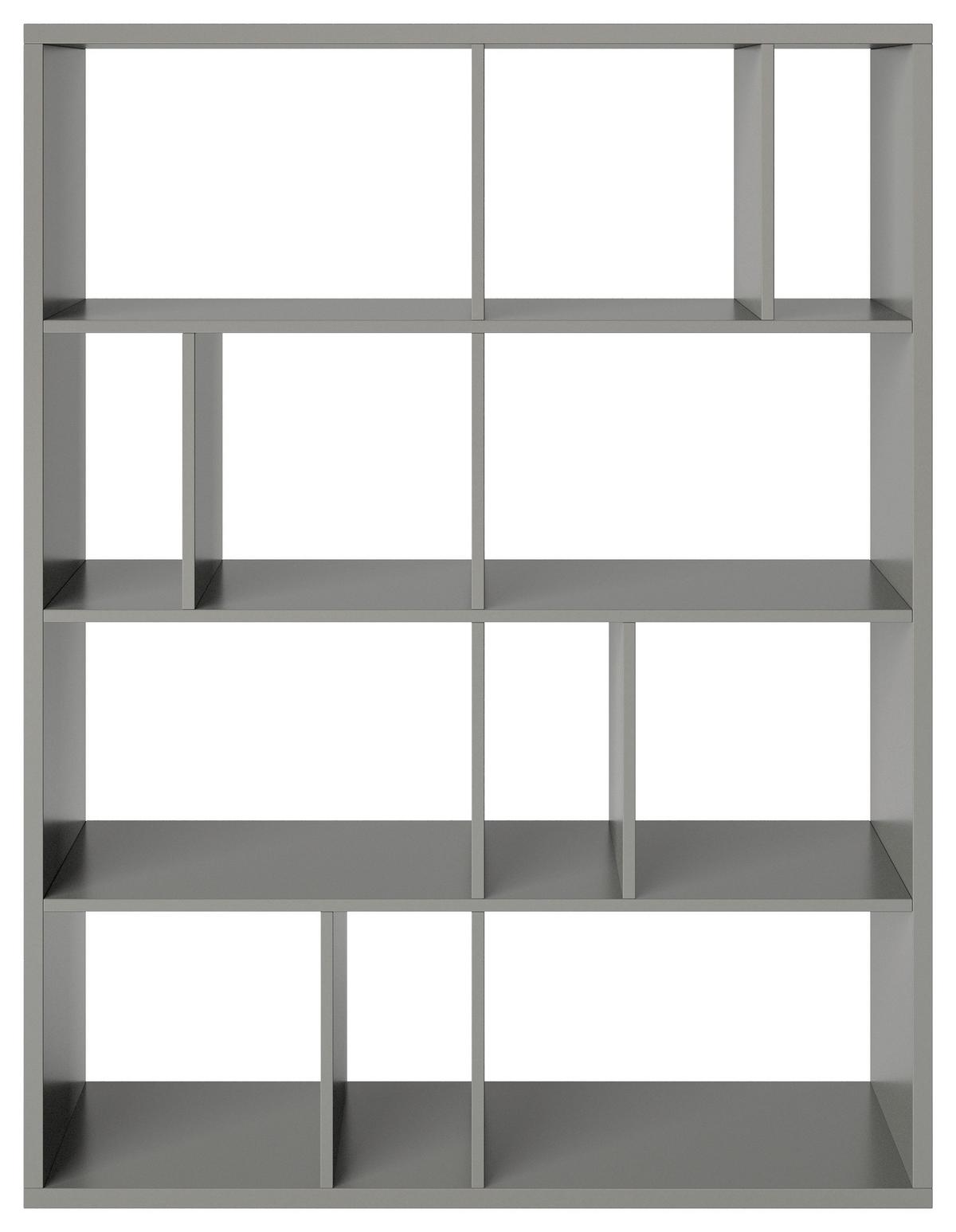 Regal Fortuna - Grau, Basics, Holzwerkstoff (113/147/34cm) - MID.YOU