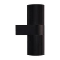 AUSSENWANDLEUCHTE Kyklop Ripple Schwarz B: 14 cm - Schwarz, Design, Metall (14cm) - Nordlux