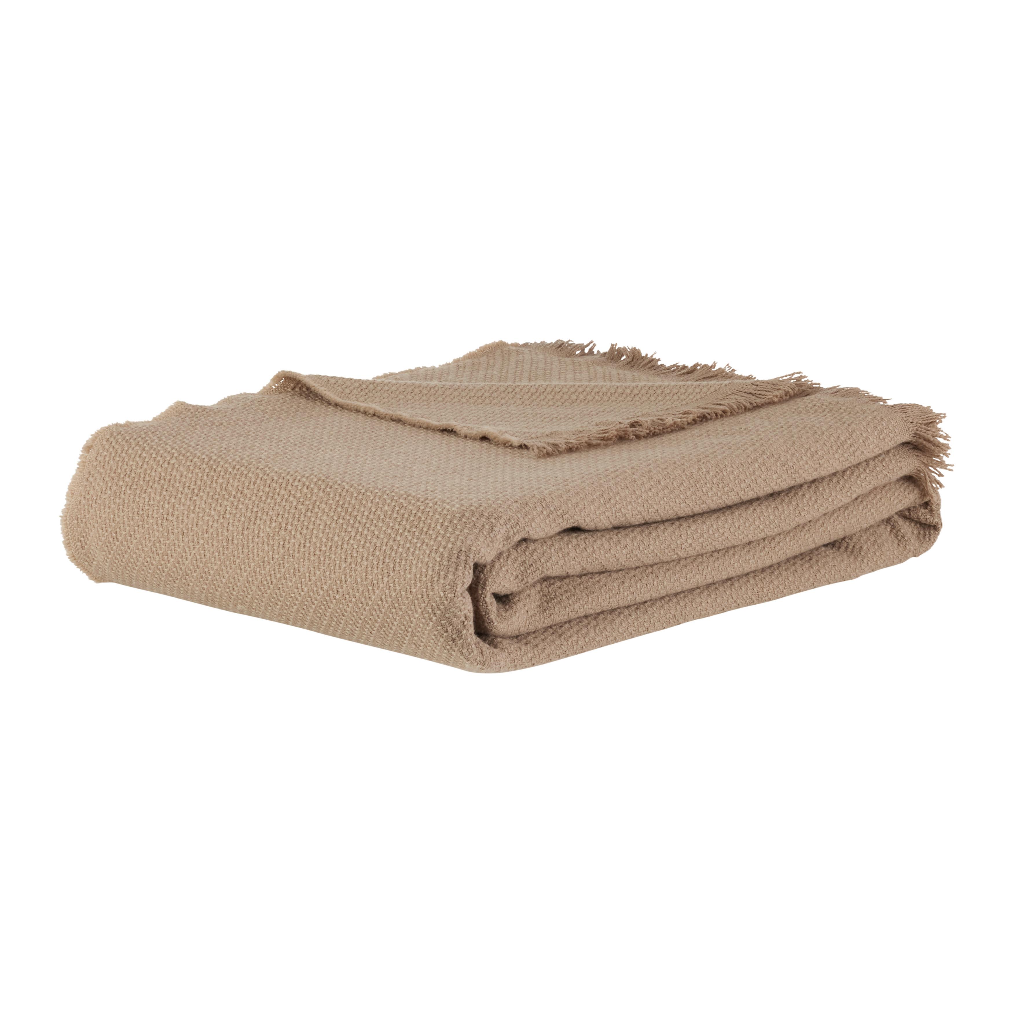 MĚKKÁ DEKA LEO - hnědá, Romantický / Rustikální, textil (130/170cm) - Mömax