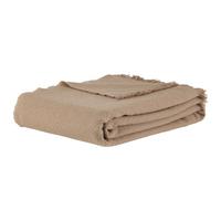 MĚKKÁ DEKA LEO - hnědá, Romantický / Rustikální, textil (130/170cm) - Mömax